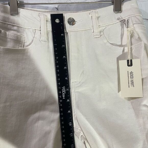 Matilda Jane Good Hart Azalea White Flare Leg Jeans NWT 2 - Picture 5 of 8